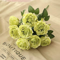 10 cabeças de flores artificiais de seda, arranjo de casamento, buquê de festa, decoração de casa, jardim, hotel, plantas, presente de dia dos namorados