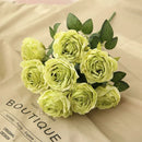 10 cabeças de flores artificiais de seda, arranjo de casamento, buquê de festa, decoração de casa, jardim, hotel, plantas, presente de dia dos namorados
