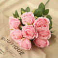 10 cabeças de flores artificiais de seda, arranjo de casamento, buquê de festa, decoração de casa, jardim, hotel, plantas, presente de dia dos namorados