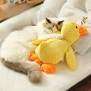 Brinquedo de Pelúcia para Cães em Forma de Pato, Resistente a Mordidas, Durável, com Som de Guinchado, Alivia o Desgaste dos Dentes, Companheiro Macio para Cães Pequenos e Grandes
