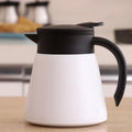 Jarra térmica de café de aço inoxidável 600ml, jarra térmica de parede dupla para casa, escritório, mantém bebidas quentes - garrafa térmica