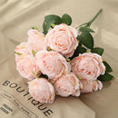 10 cabeças de flores artificiais de seda, arranjo de casamento, buquê de festa, decoração de casa, jardim, hotel, plantas, presente de dia dos namorados