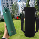 Tyeso 600/750ml garrafa térmica com canudo de aço inoxidável copo térmico do carro garrafas de água esportivas mantém frio e calor caneca térmica