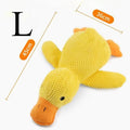 Brinquedo de Pelúcia para Cães em Forma de Pato, Resistente a Mordidas, Durável, com Som de Guinchado, Alivia o Desgaste dos Dentes, Companheiro Macio para Cães Pequenos e Grandes