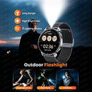 Novo Smartwatch AMOLED de 1,32 polegadas 2026 para Homens e Mulheres, Resolução 466*466, Chamada Bluetooth, Lanterna LED, Monitor de Fitness