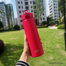 Tyeso 600/750ml garrafa térmica com canudo de aço inoxidável copo térmico do carro garrafas de água esportivas mantém frio e calor caneca térmica