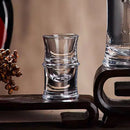 Conjunto de 6 Copos para Bebidas, Copo de Vinho Pequeno, Copo de Vinho Listrado, Copo Transparente para Baijiu, Copo de Design Artístico para Uso Doméstico