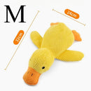 Brinquedo de Pelúcia para Cães em Forma de Pato, Resistente a Mordidas, Durável, com Som de Guinchado, Alivia o Desgaste dos Dentes, Companheiro Macio para Cães Pequenos e Grandes