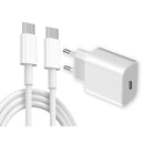 Cabo de carregamento USB C de 20 W para iPhone 16 Pro Max/15 Plus, USB C para USB C 2M Cabo de carregador rápido trançado compatível com iPad Pro 12