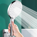 Painel grande pressurizado de 5 velocidades, poderosa cabeça de chuveiro de água, conjunto de chuveiro de banheiro universal doméstico