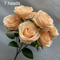 10 cabeças de flores artificiais de seda, arranjo de casamento, buquê de festa, decoração de casa, jardim, hotel, plantas, presente de dia dos namorados