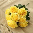 10 cabeças de flores artificiais de seda, arranjo de casamento, buquê de festa, decoração de casa, jardim, hotel, plantas, presente de dia dos namorados