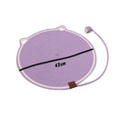 Tapete Arranhador Redondo para Gatos com Sino e Bola de Corda, Almofada de Sisal Natural, Brinquedo Interativo para Gatos, Tábua para Arranhar para Gatos de Interior