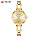 Curren relógios femininos elegante moda original relógio de quartzo para Laides à prova dwaterproof água aço inoxidável simples luxo uso diário