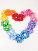 5 pçs scrunchies feminino laços de cabelo grande cetim de seda scrunchy faixas de cabelo elástico acessórios para o cabelo macio grandes scrunchies para menina